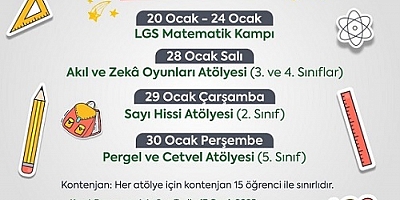 EFELER BELEDİYESİ’NDEN ÇOCUKLARA YARIYIL TATİLİ ATÖLYELERİ