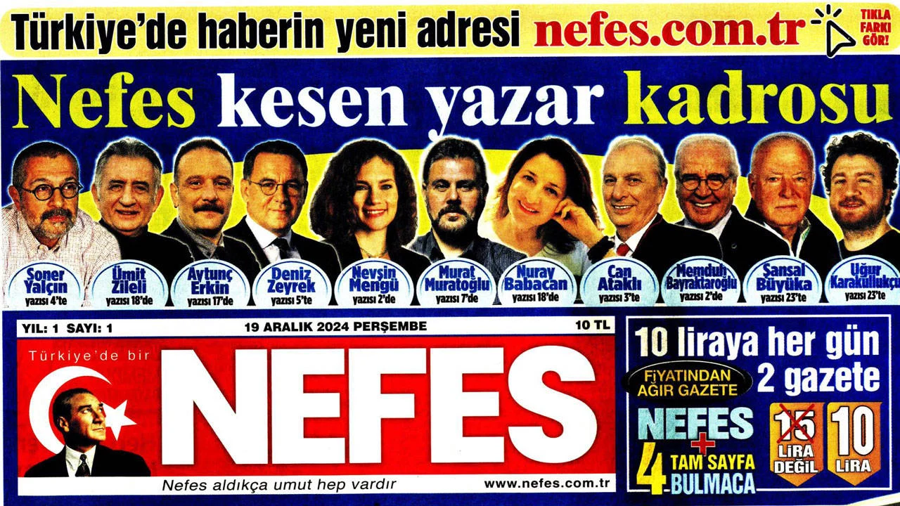 Nefes Gazetesi Yayın Hayatına Başladı